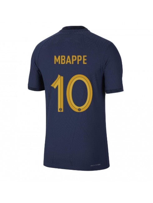 Frankrike Kylian Mbappe #10 Replika Hemmakläder VM 2022 Kortärmad